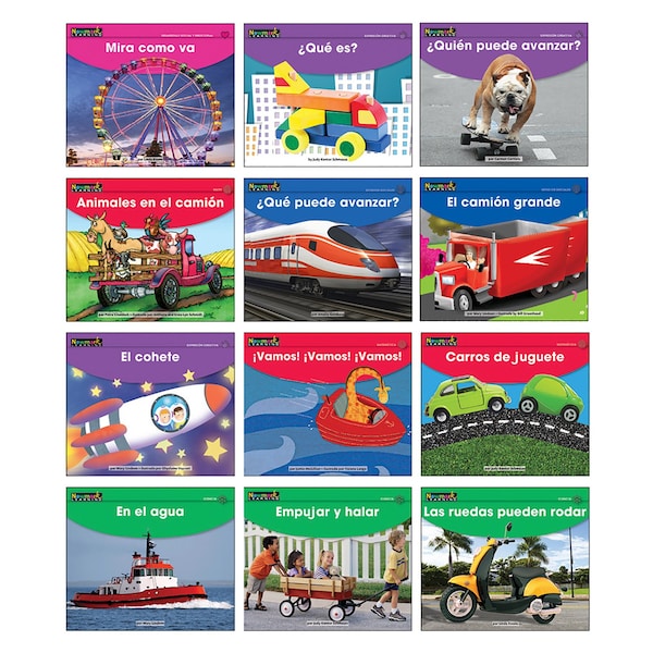 Newmark Learning Early Rising Readers Transportation Theme Set, Spanish, 12PK NL6210 - main